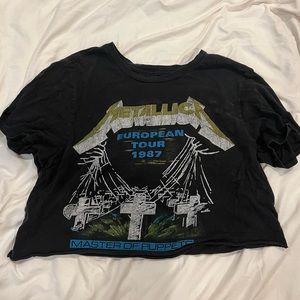 Metallica Crop Top